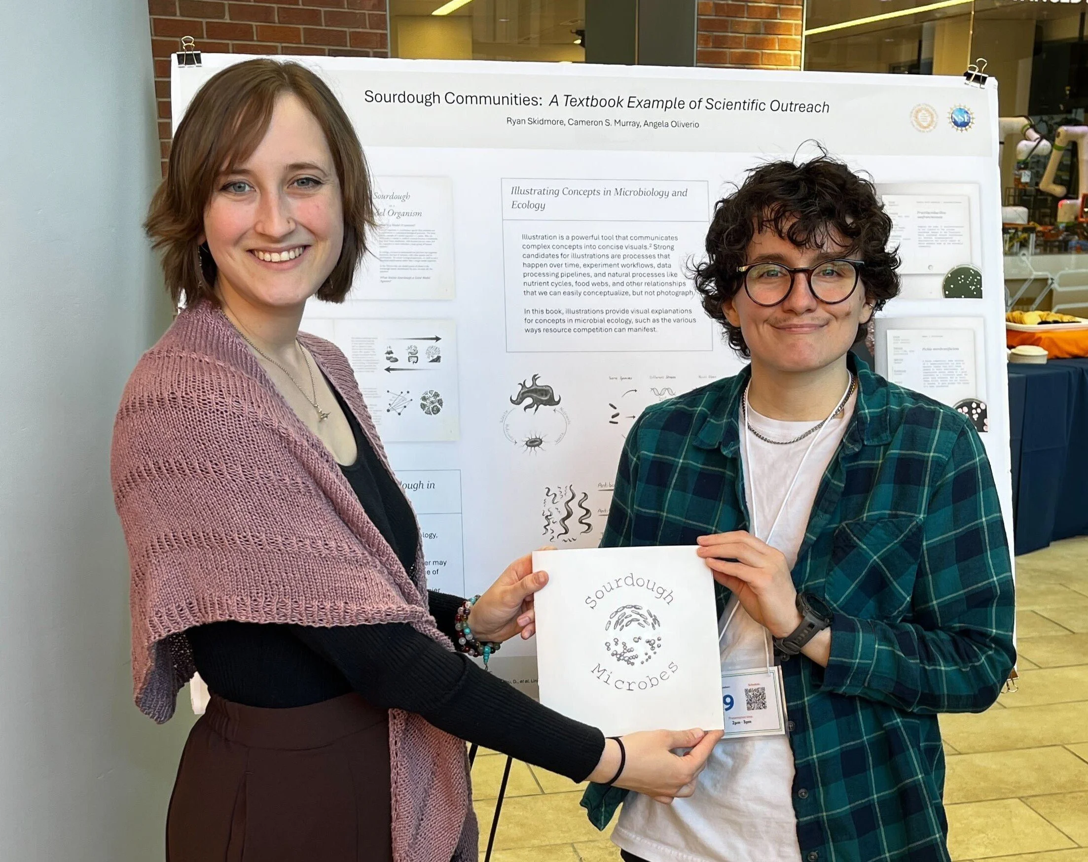 2026 SOURCE Symposium at Syracuse University. I am standing next to Cameron Murray, writing of the Sourdough Microbes book project.