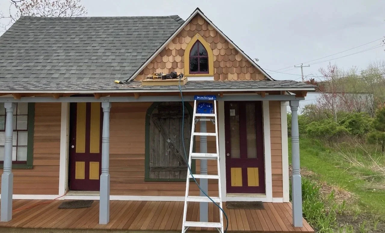 Custom home design-build exterior Oak Bluffs, MA Martha's Vineyard | Veng Design and Remodel MV