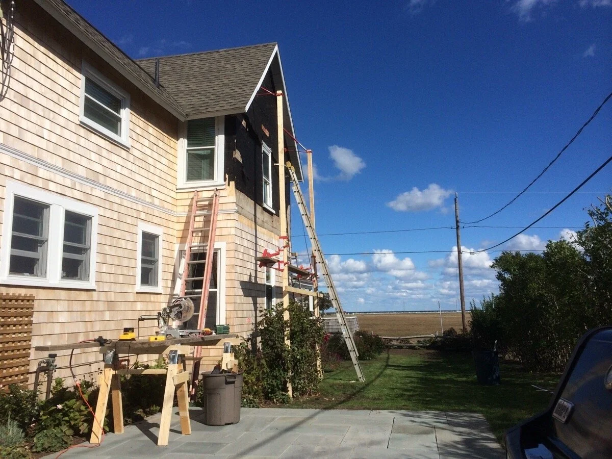 Custom home design-build exterior Oak Bluffs, MA Martha's Vineyard | Veng Design and Remodel MV