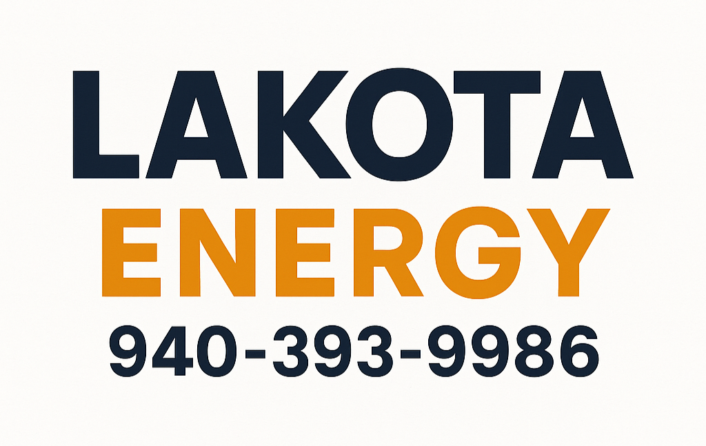 Lakota Energy logo with phone number 940-393-9986