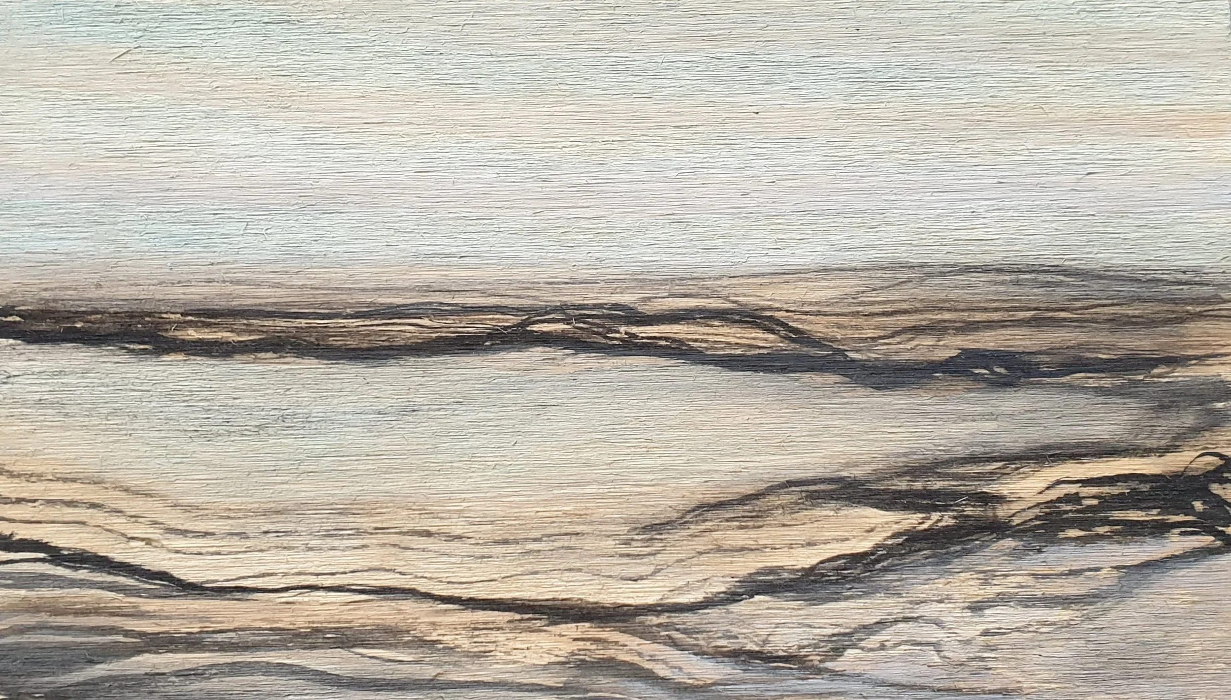 land[E]scape I - serie II | gemengde techniek op paneel | 2021 | 35x20 cm