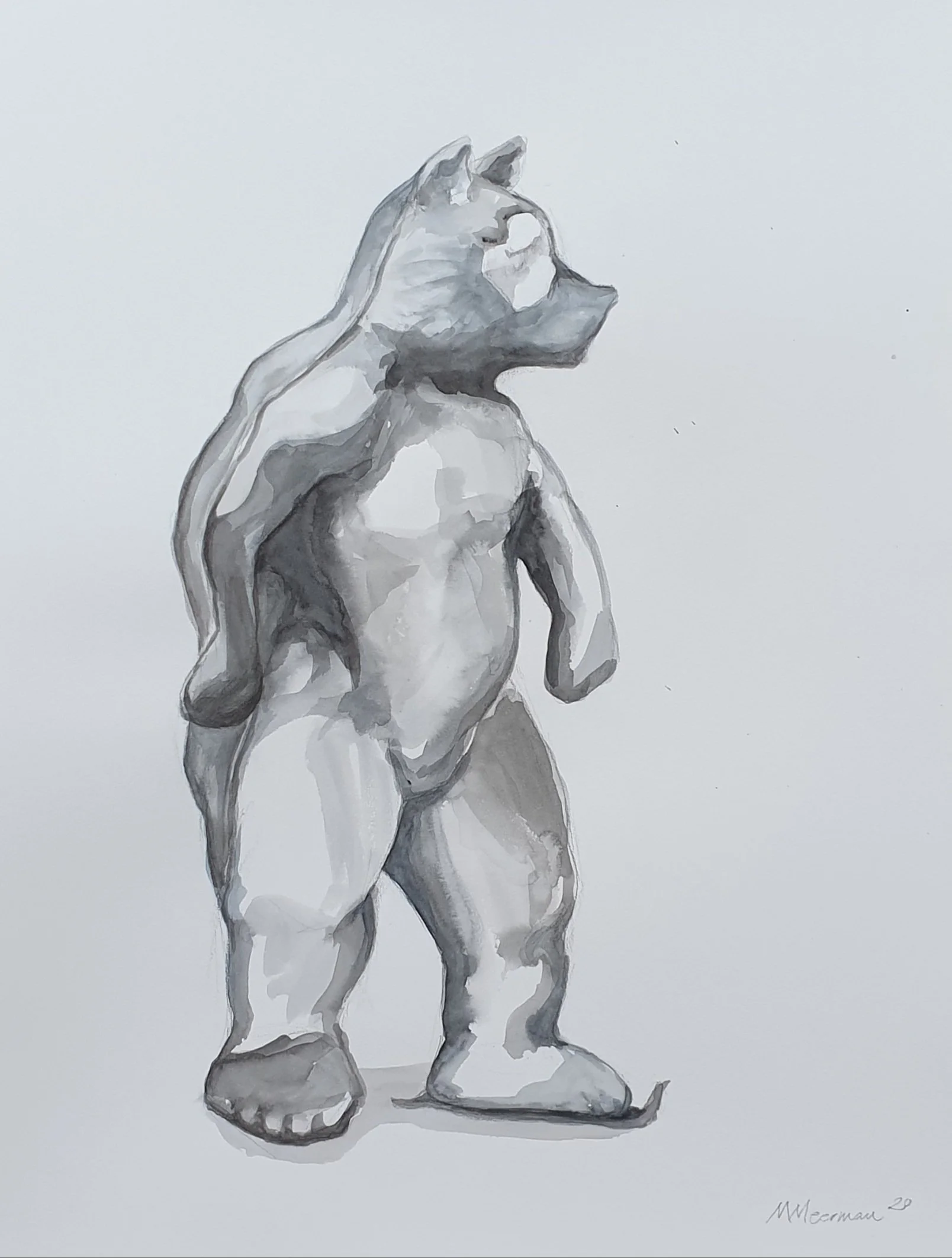 Made in China - Beer II| | aquarel op Canson papier | 2020 | 50x65 cm