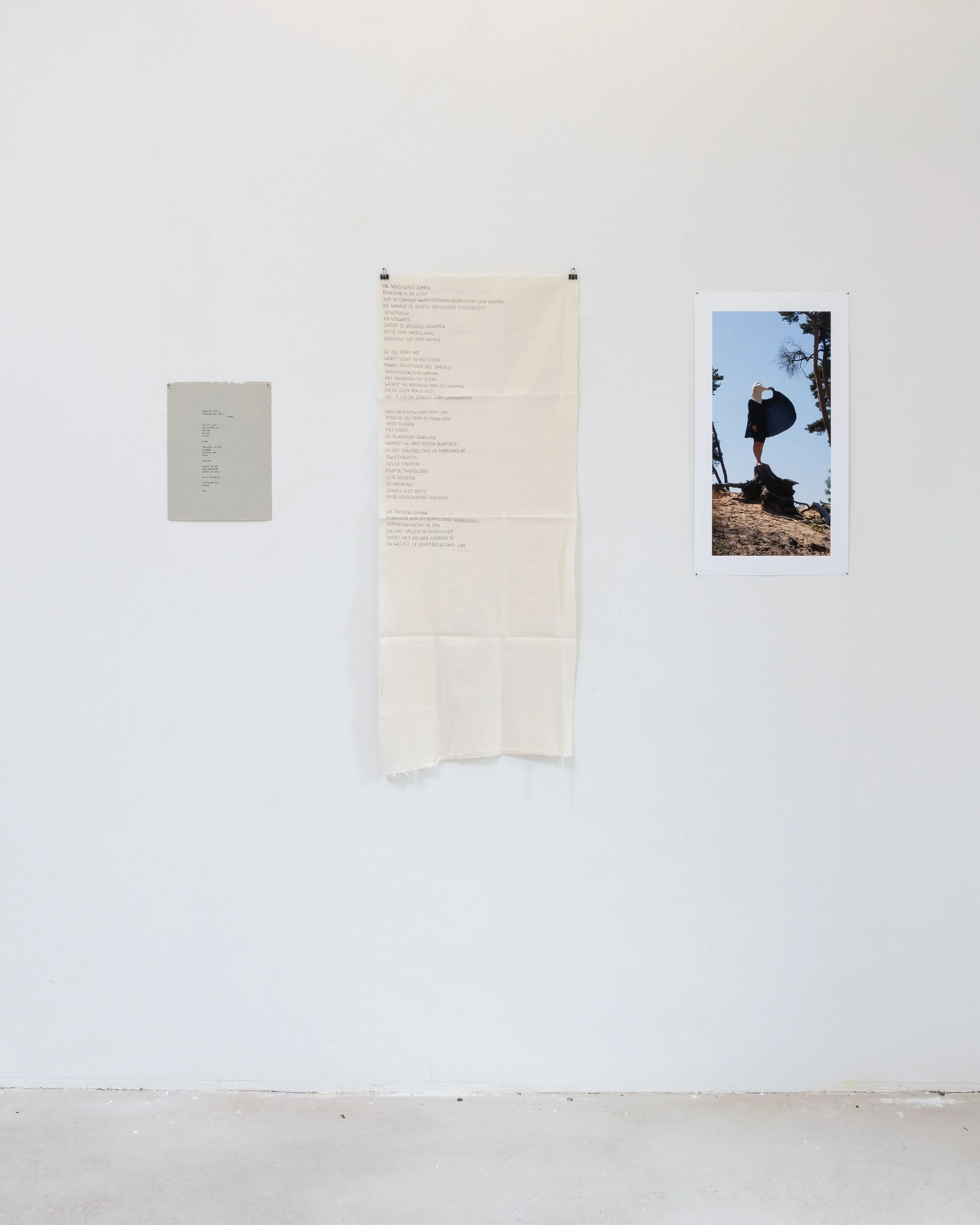 twee gedichten en zonder titel
zicht op een deel van de tentoonstelling in Plaatsmaken | maart 2023
2023 | foto: Koen Kievits