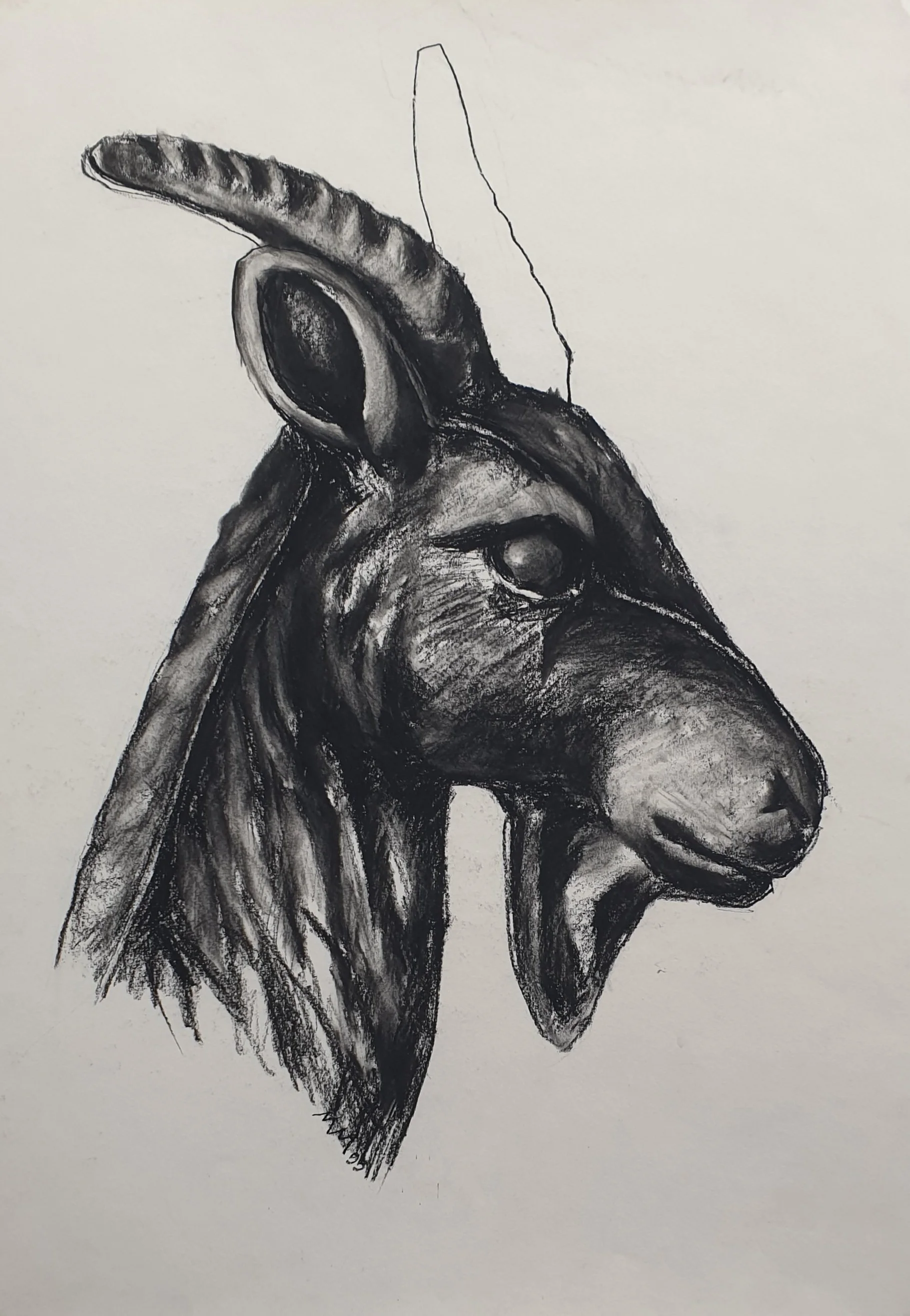 Made in China - Bok | Siberisch krijt op papier | 43 x 61 cm | 1995