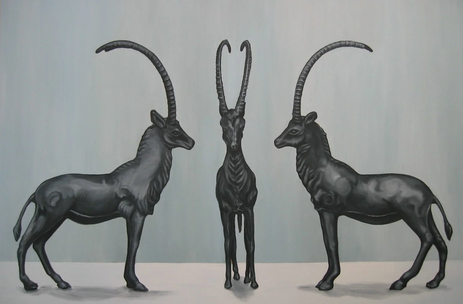 Made in China - Steenbokken | olieverf op linnen | 2010 | 80x120 cm