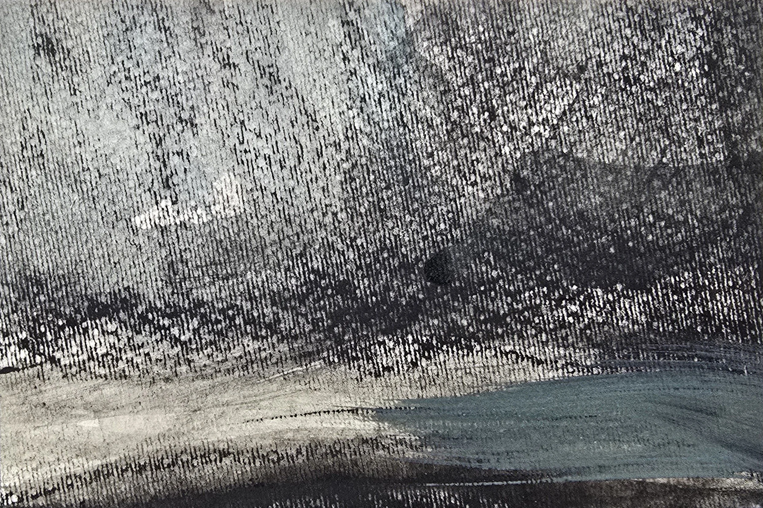 land[E]scape 10 | gemengde techniek op papier op paneel | 2026 | 12x8 cm