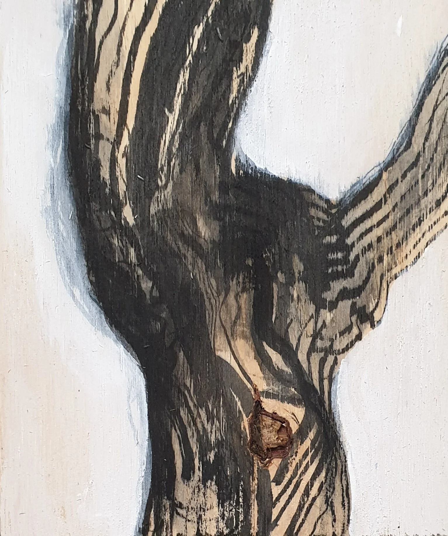 hout III - serie III | gemengde techniek op paneel | 2021 | 15x18 cm