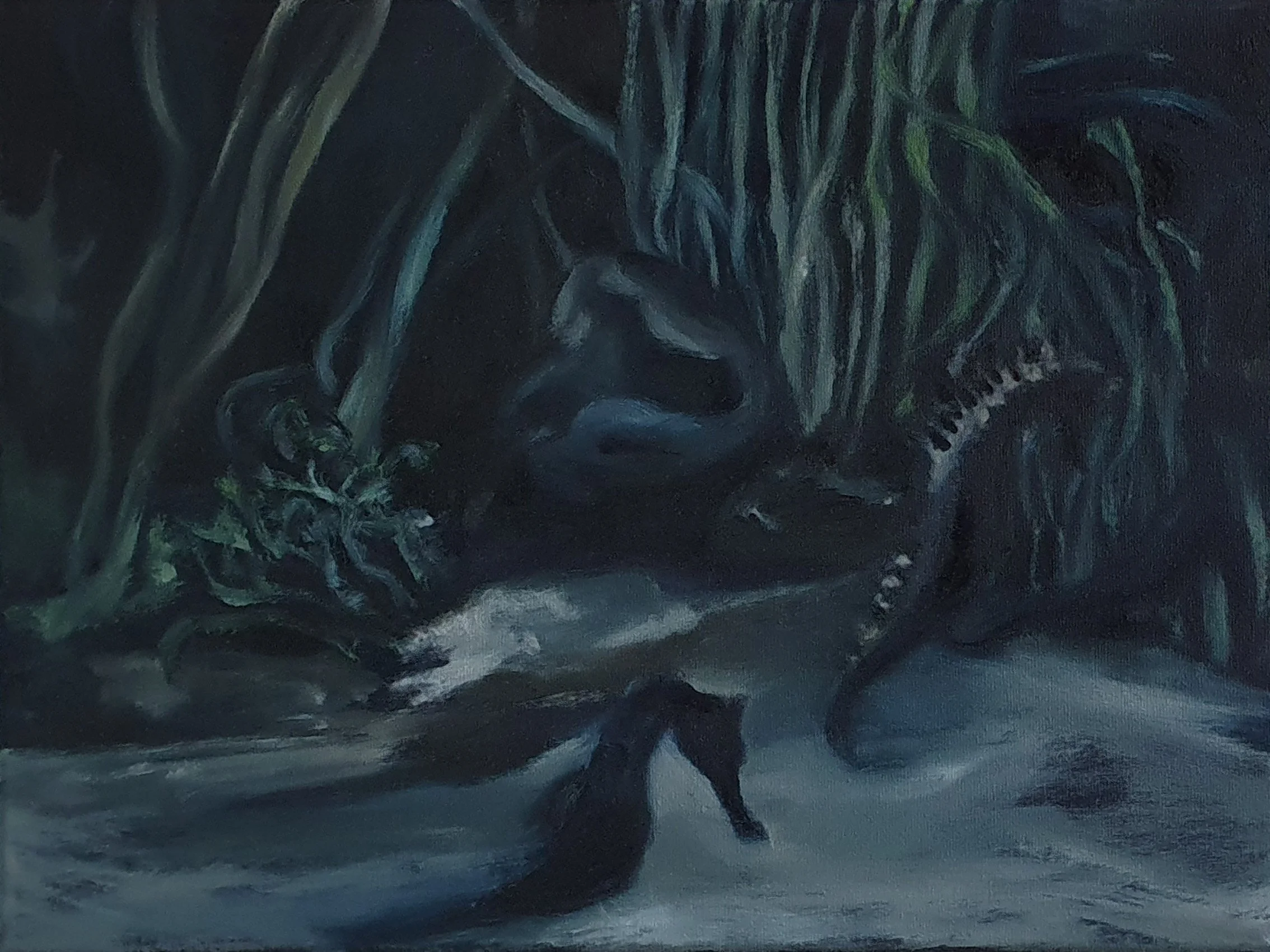 Aquatilibus VIII | olieverf op linnen | 2023 | 40x30 cm