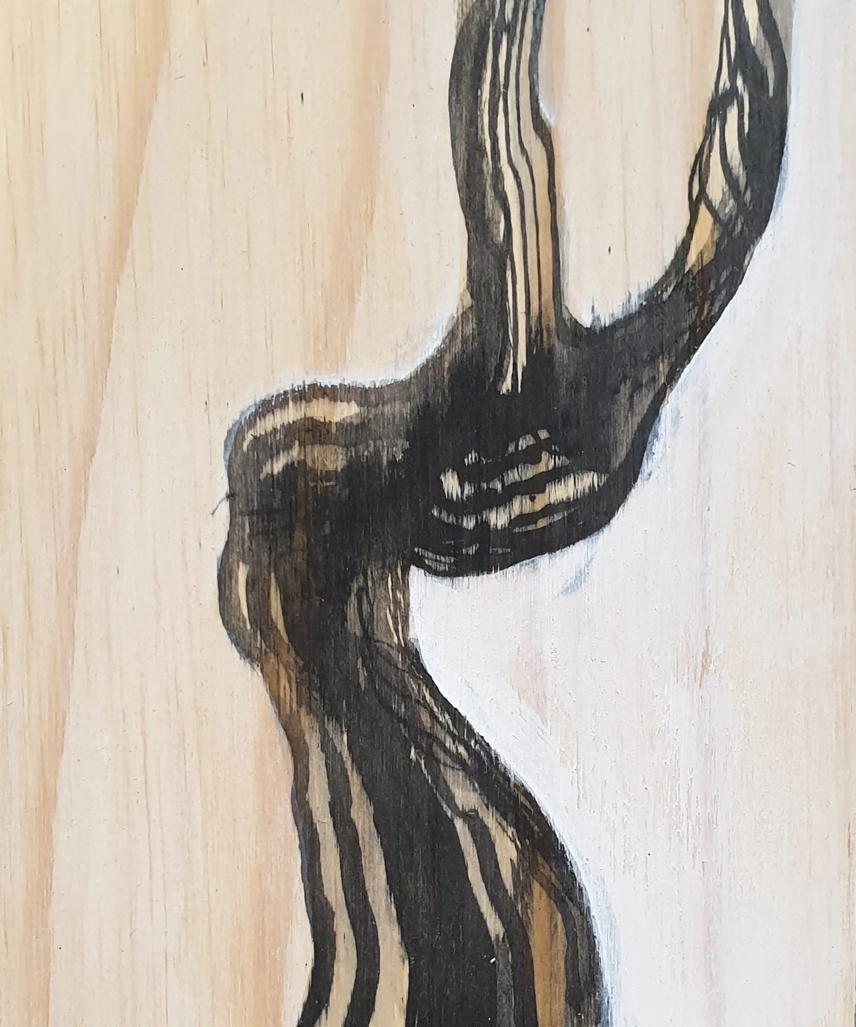 hout VII - serie III | gemengde techniek op paneel | 2021 | 15x18 cm