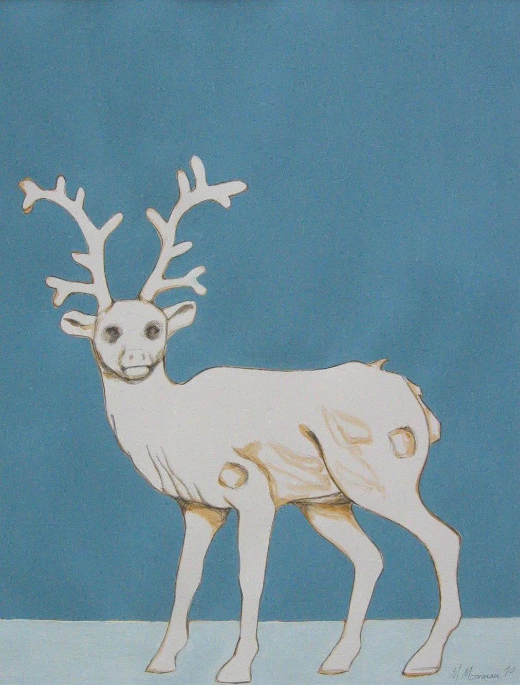 Made in China - Hert | gemengde techniek op papier | 2010 | 70x100 cm