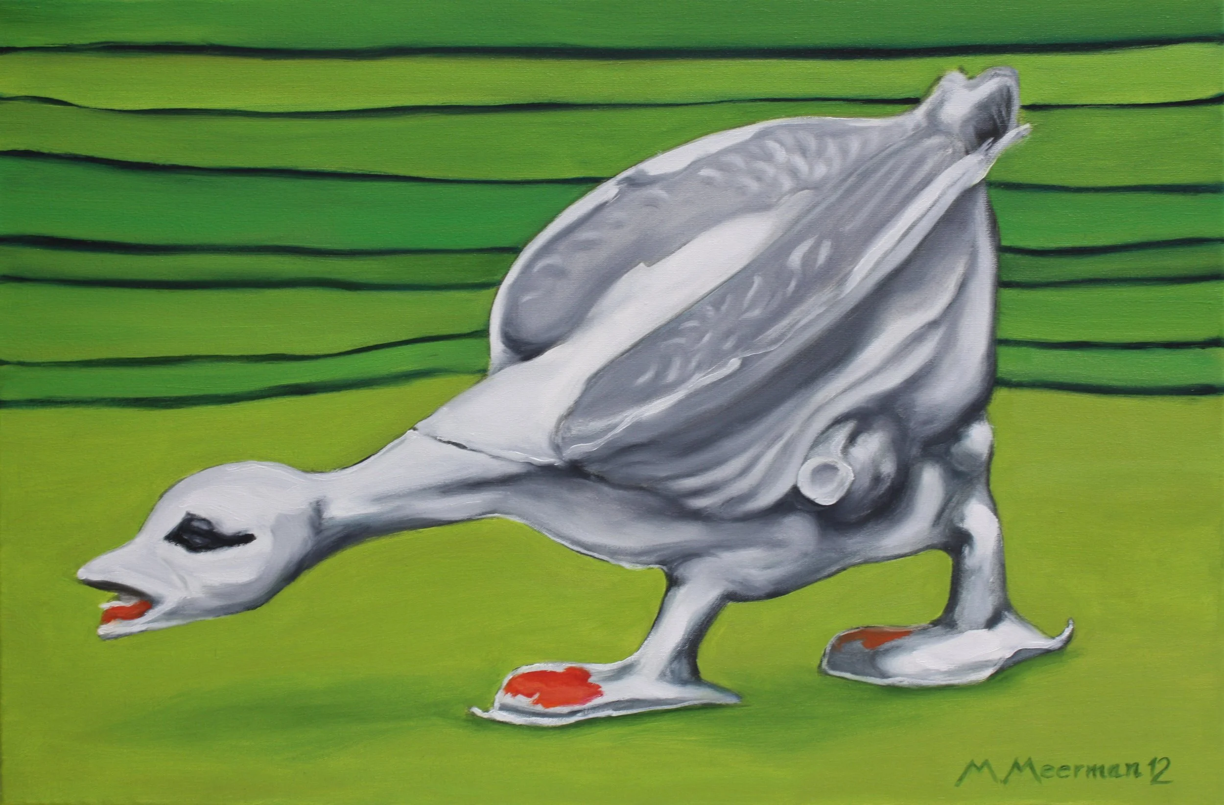 Made in China - Gans | olieverf op linnen | 2012 | 60x40 cm