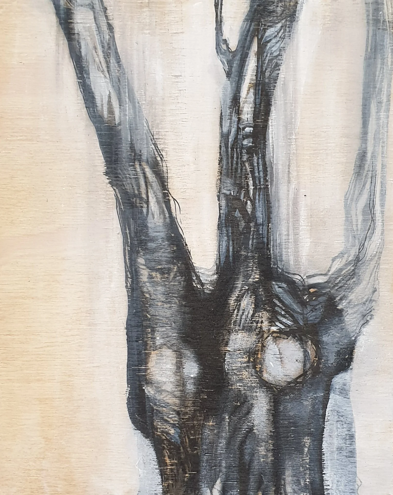 houtwerk II | gemengde techniek op paneel | 2021 | 24x30 cm