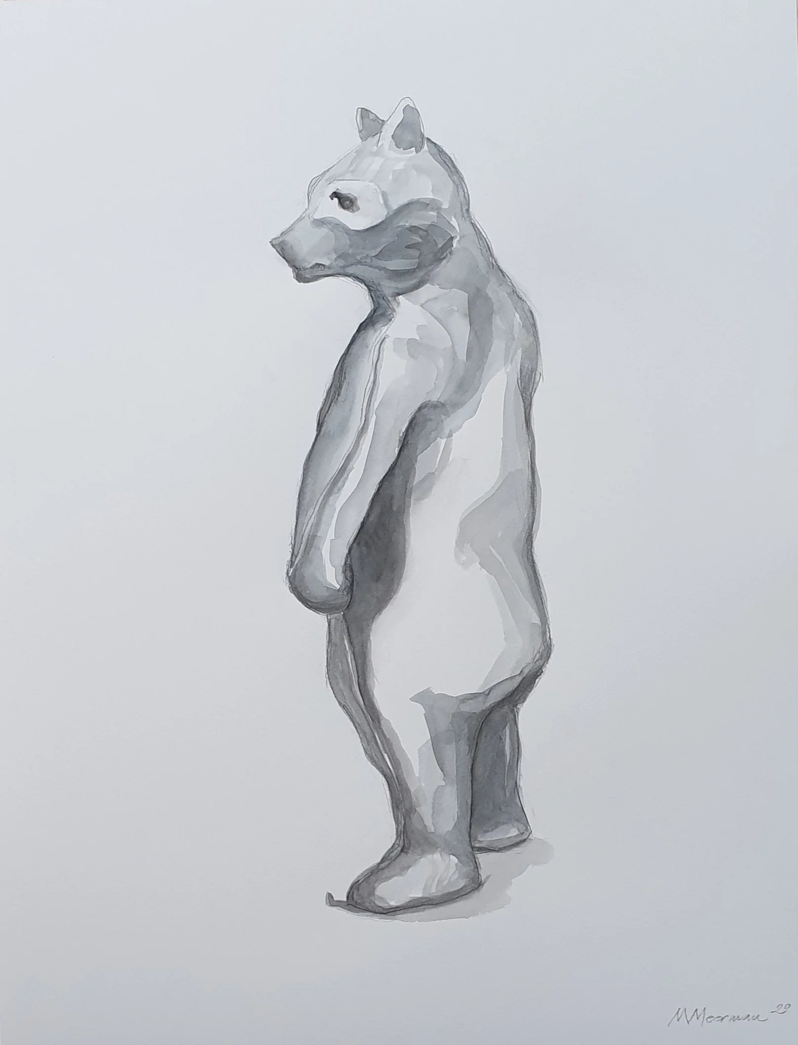 Made in China - Beer II | aquarel op Canson papier | 2020 | 50x65 cm