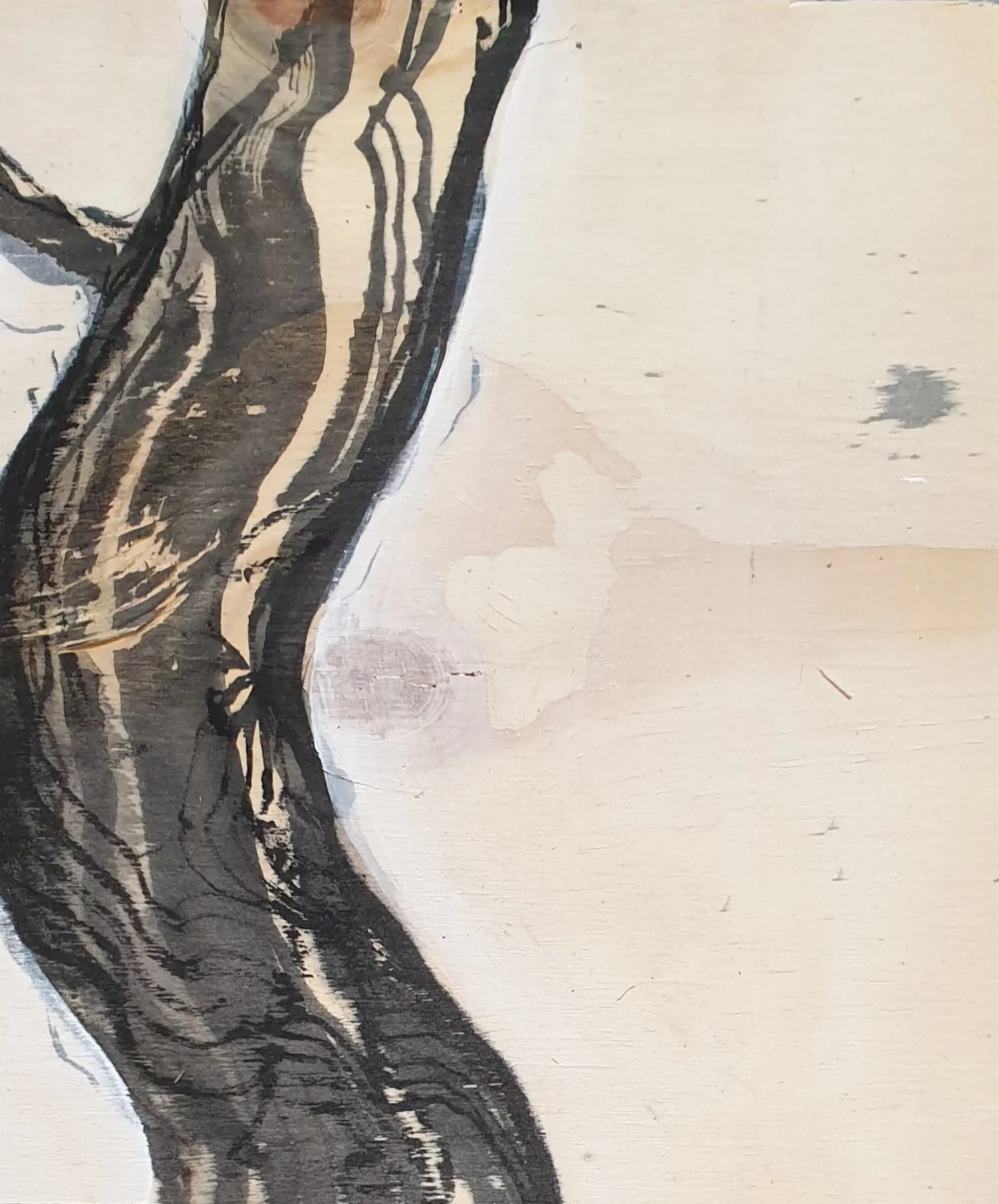 hout X - serie III | gemengde techniek op paneel | 2021 | 15x18 cm