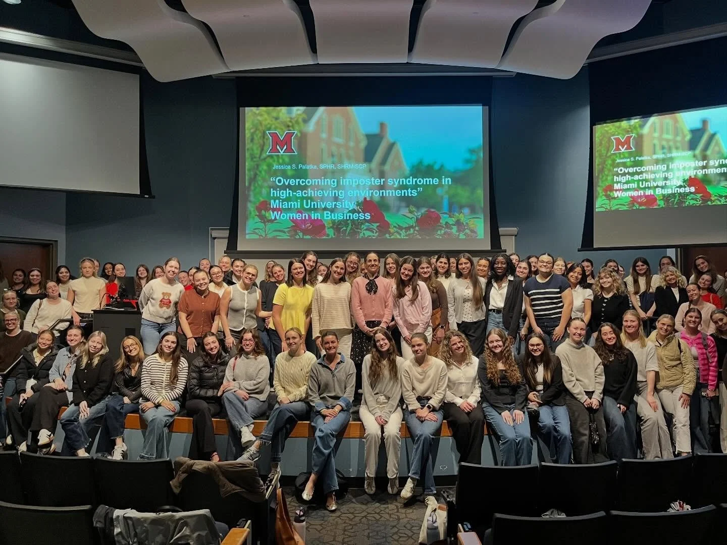 Last night, we were honored to hear from Jessica Palatka, Vice President and Chief Human Resources Officer at Miami University, who shared her powerful presentation, &ldquo;Overcoming Imposter Syndrome.&rdquo; 💫

Jessica spoke about how imposter syn