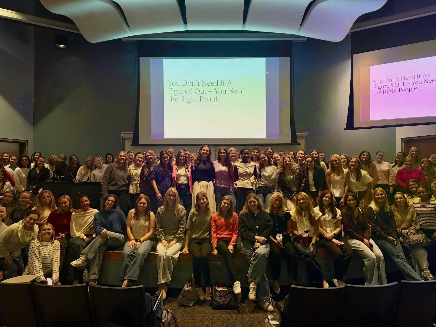 Yesterday evening, we had the privilege of hearing from Dominique Lotz, Vice President &amp; Private Wealth Advisor at Goldman Sachs! Dominique delivered an inspiring presentation, &ldquo;You Don&rsquo;t Need It All Figured Out &ndash; You Need the R