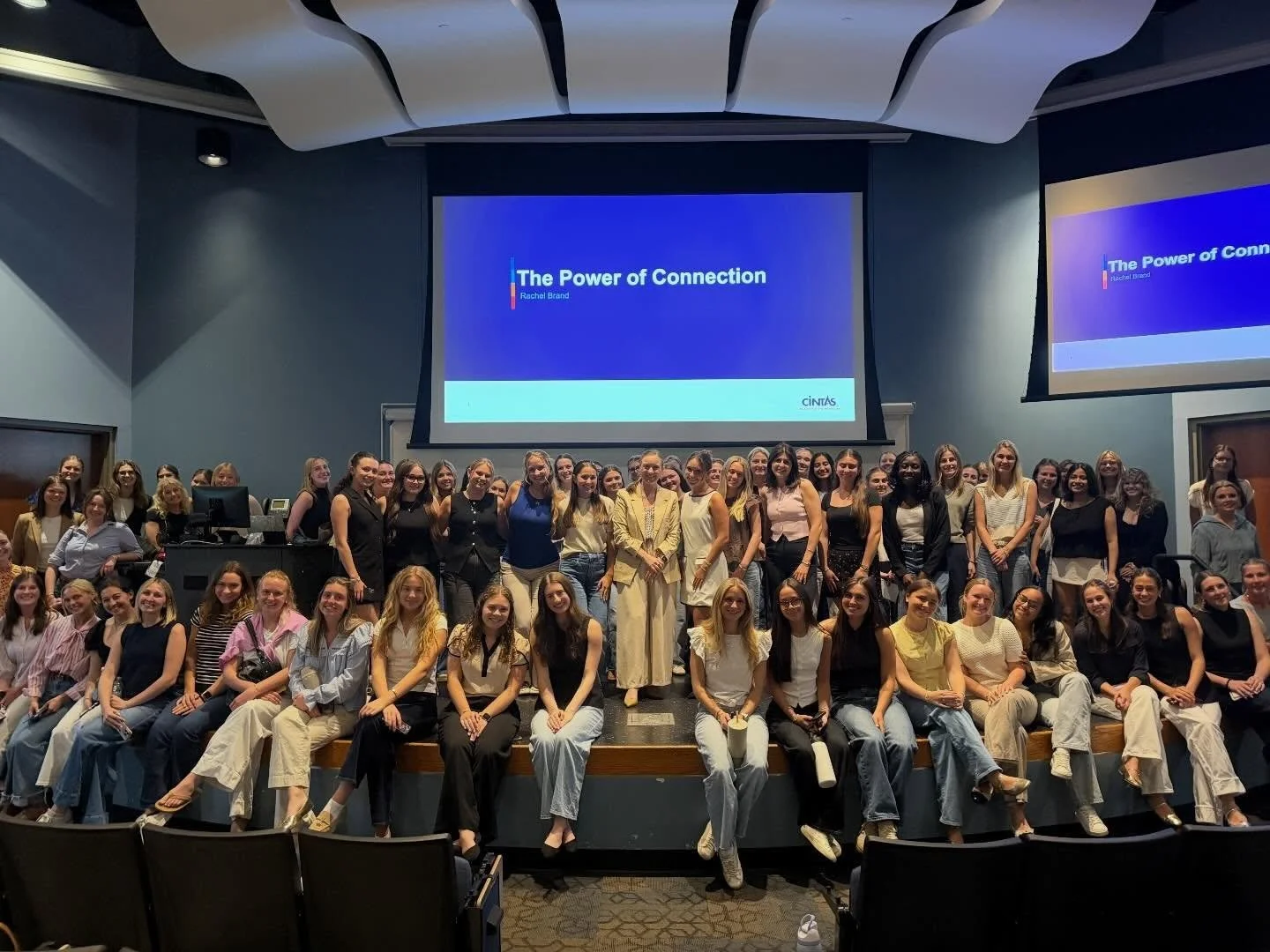 Yesterday evening, we had the privilege of hearing from Rachel Brand, Campus Talent Acquisition Manager at Cintas! Rachel delivered an engaging presentation, &ldquo;The Power of Connection,&rdquo; focused on how building meaningful relationships can 