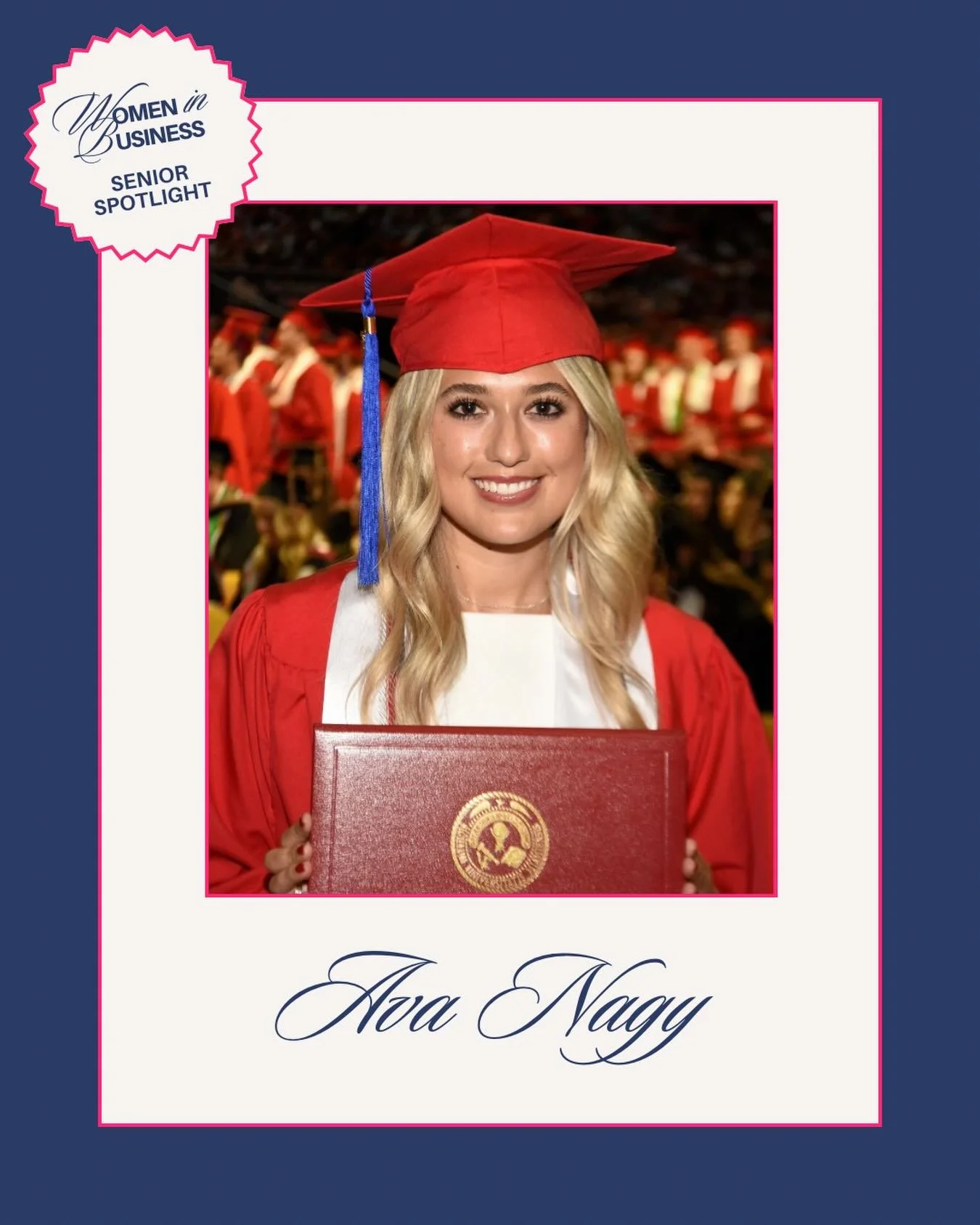 To kick off our Senior Spotlight Series, we are so excited to introduce Ava Nagy! After earning her Master of Accountancy at Miami, Ava is heading to Atlanta to begin her career with EY in FSO Audit.

Reflecting on her WIB experience, Ava shares: &ld