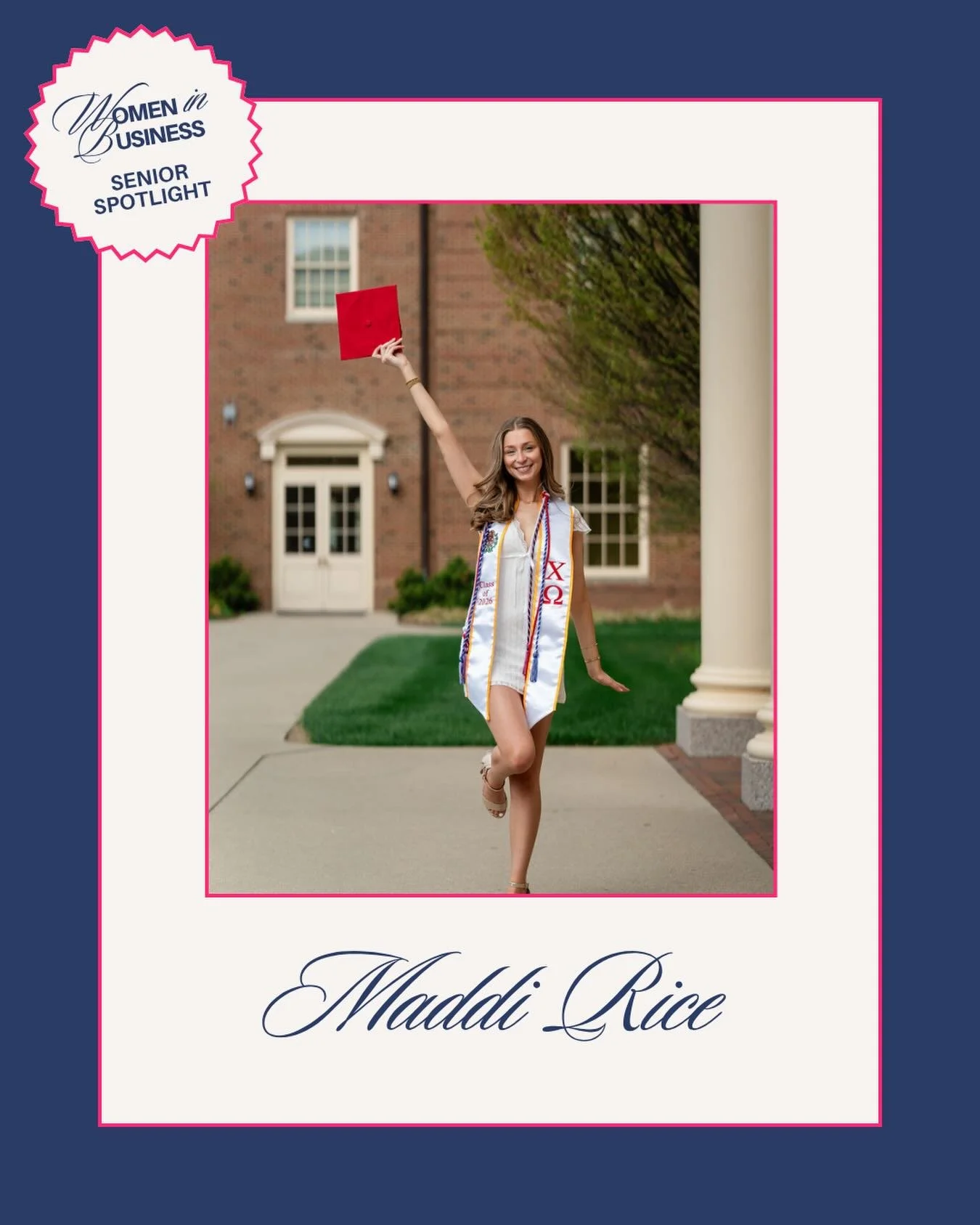 Our Senior Spotlight series continues today as we celebrate Maddi Rice! A Marketing major with a minor in Fashion, Maddi is moving to Milwaukee, Wisconsin, to begin her career with Kohl&rsquo;s as an Assistant Buyer.

Reflecting on her journey with u