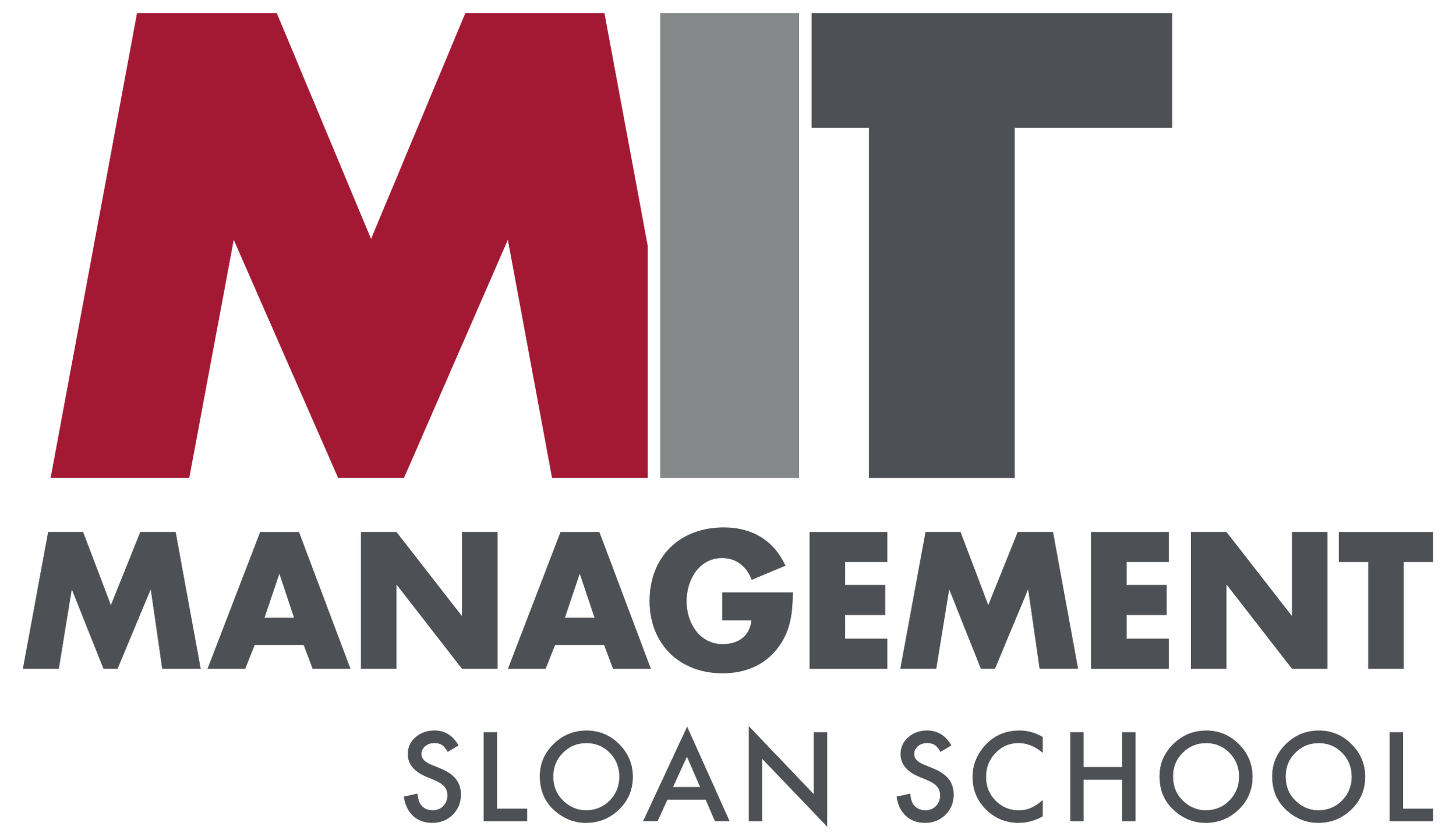 MIT Management Sloan School logo with large letters MIT and Management Sloan School written underneath.