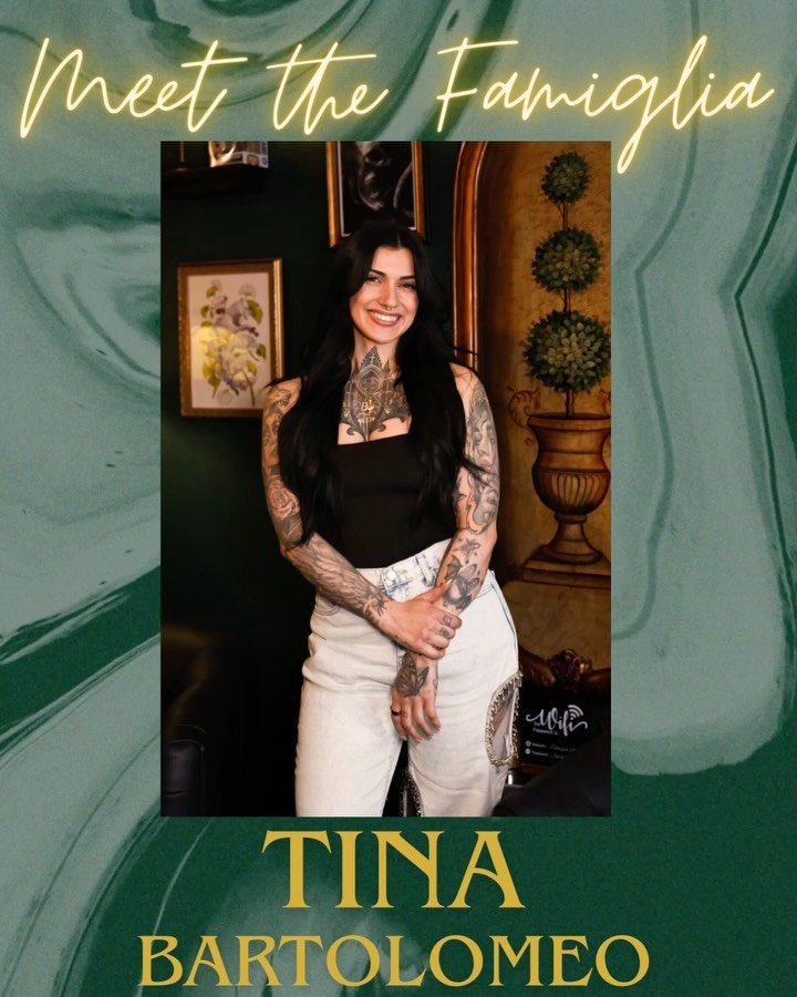 Hii Everyone! My name is Tina Bartolomeo the owner of Famiglia Ink in Saugus MA! 

I appreciate all of you for following along my crew and Is journey this is only the beginning 🤌🏻✨🇮🇹
Booking form link in bio
Email tinatattooz444@gmail.com
