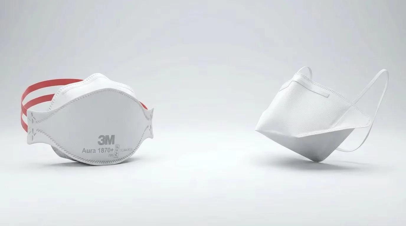 3M Aura 1870+ and medicome safemask