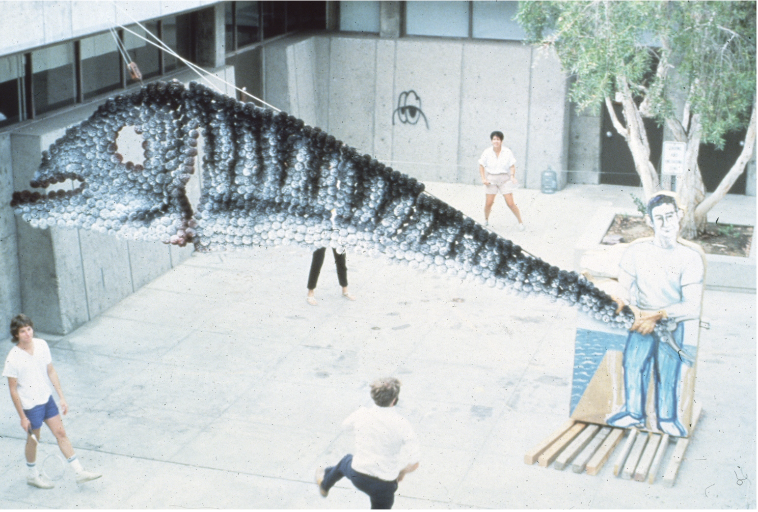 "Fly Fishing" experienced through badminton, San Diego, CA
1/2
Painted pine cones, wood with Badminton game