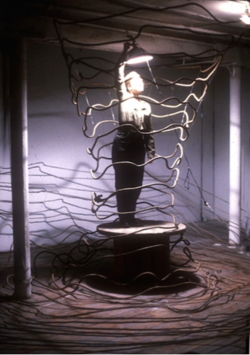 "Spiral", Tower making hula hooping platform