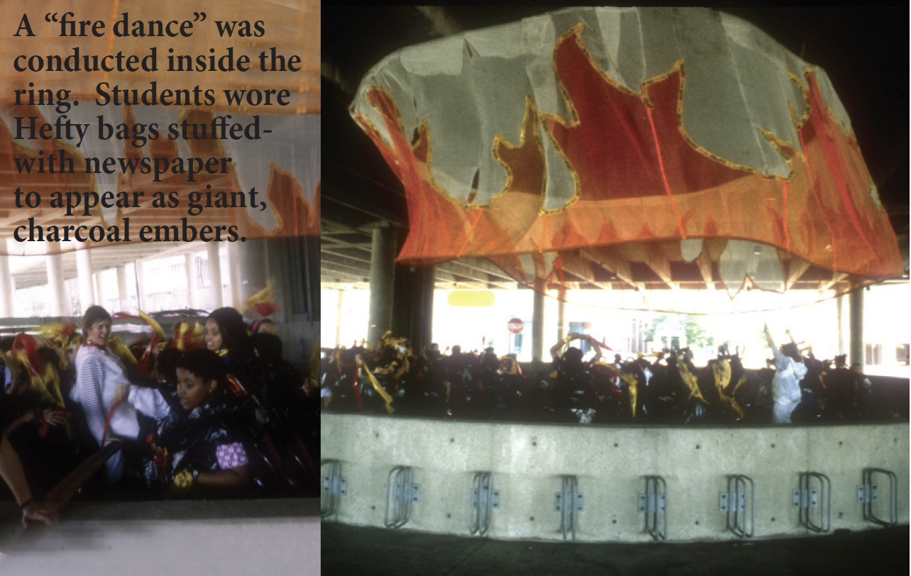 "Hibachi", Performance, 2/4
Artist, Tricia Harrison, joined Tower as a "Marshmallow" in this performance.

Performed Sculpture
Sponsored by the Sculpture Center
NYC.