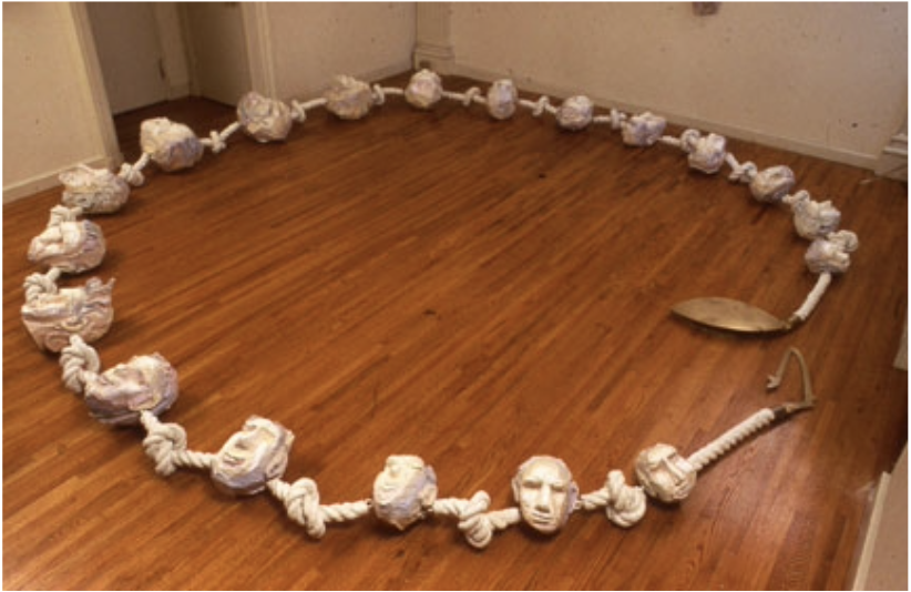 "Necklace" with old boy friend pearls of wisdom, 1994

Patrice Landau Gallery, New York City