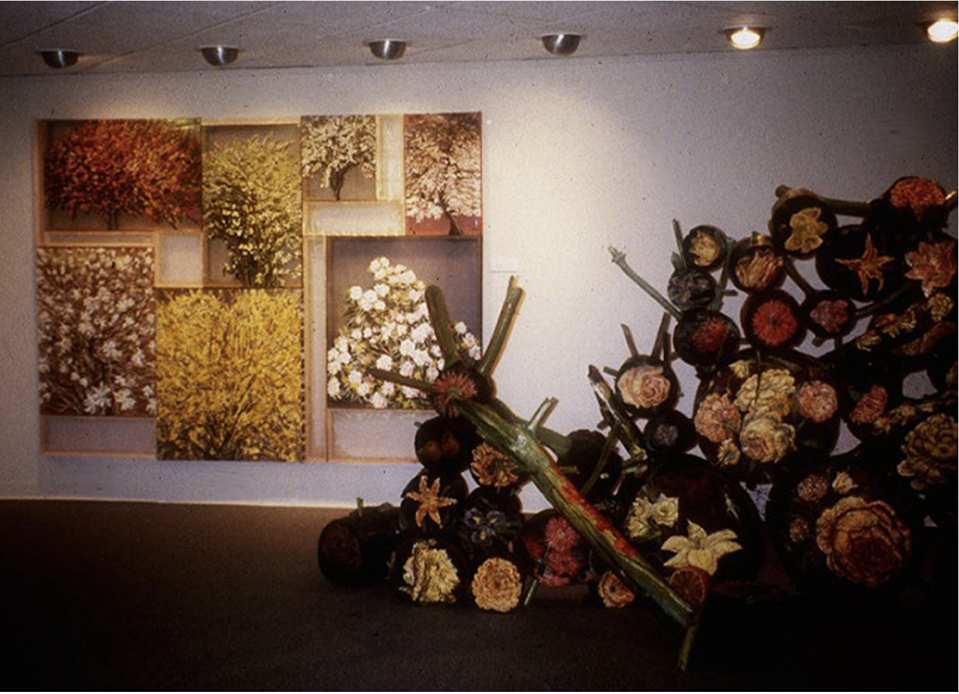 "Flemish Pile" and tree Painting, NJ Center for Visual Arts, Summit, NJ
