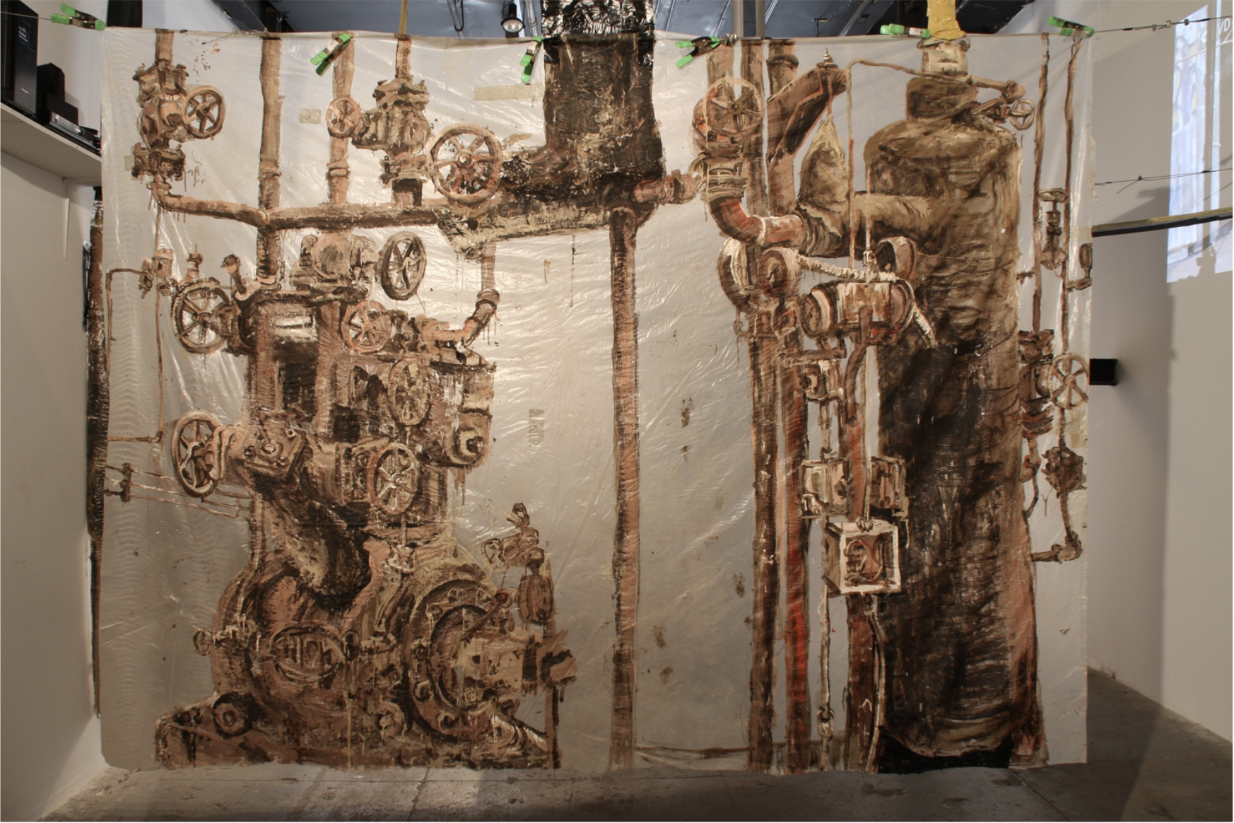 "Painting One", "Factory" Installation Detail
