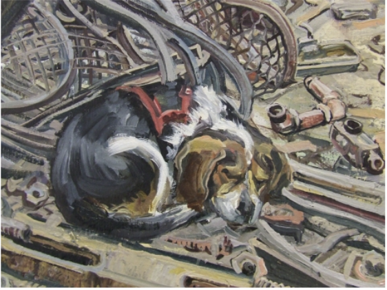 Detail of Buster from"Sleeping Dog"