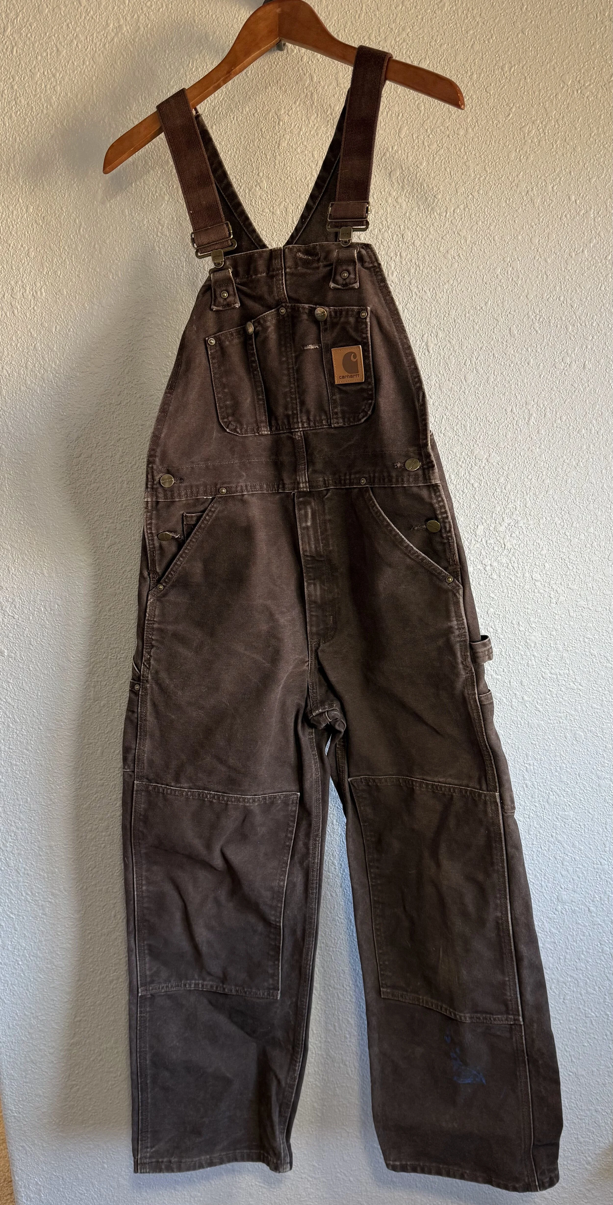 Carhartt - double-knee chocolate overalls
(SOLD)