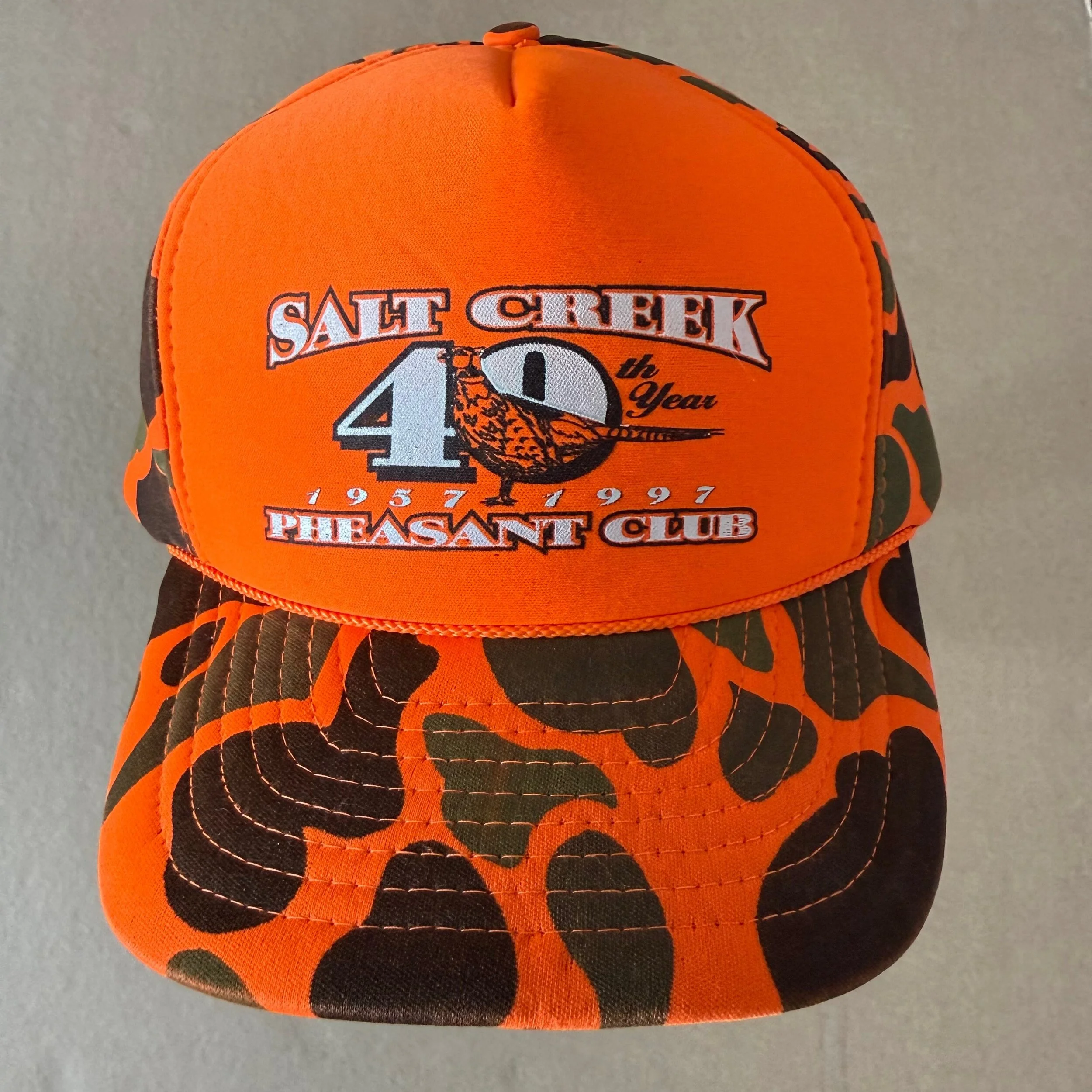 Salt Creek Pheasant Club 
vis-orange duck camo