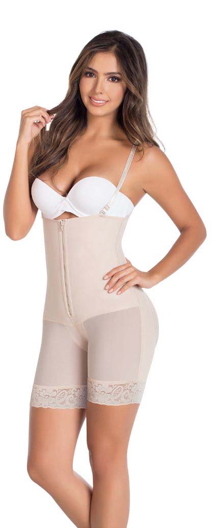 Short Full Girdle With Cotton