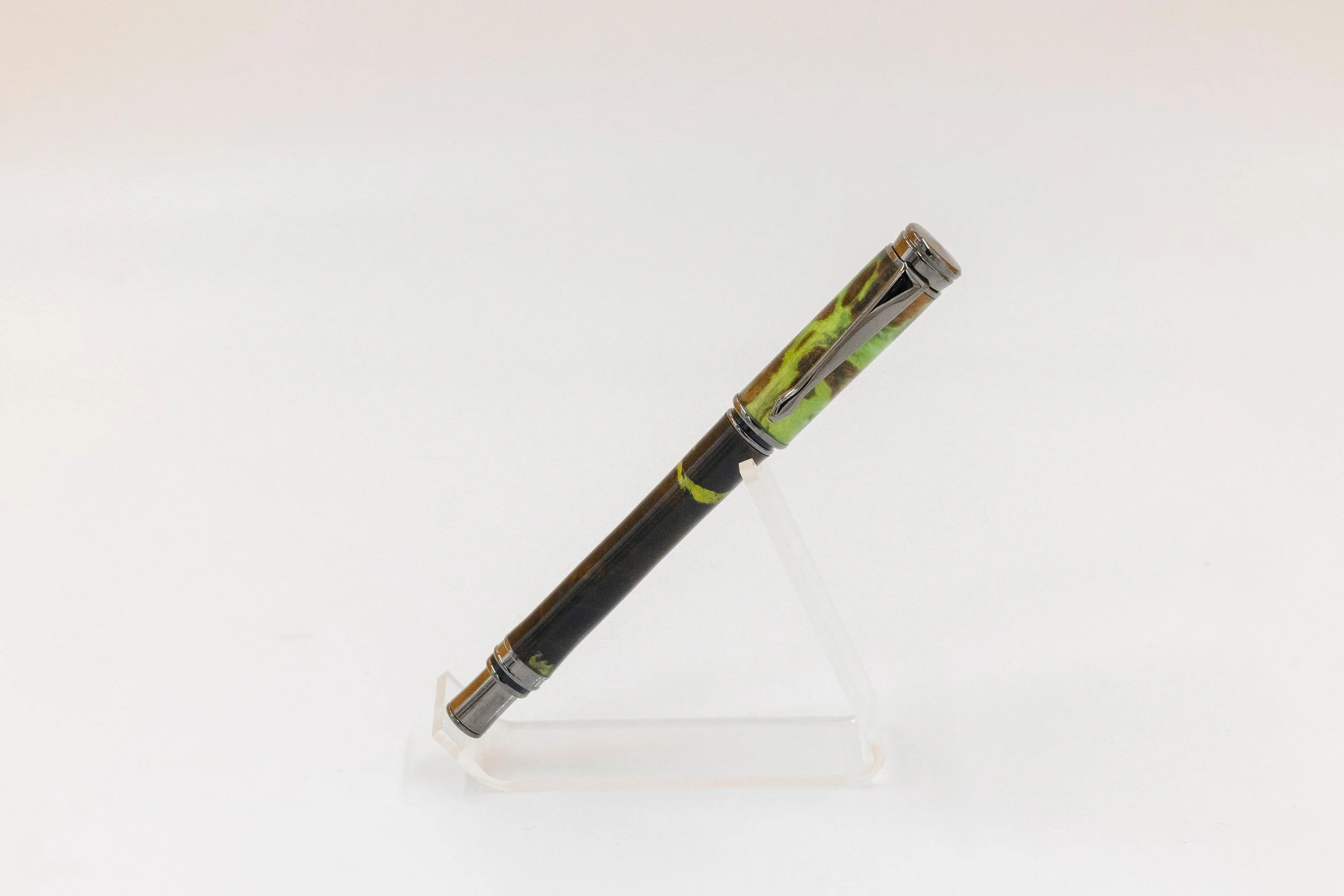 Green & Brown Acrylic Fountain Pen