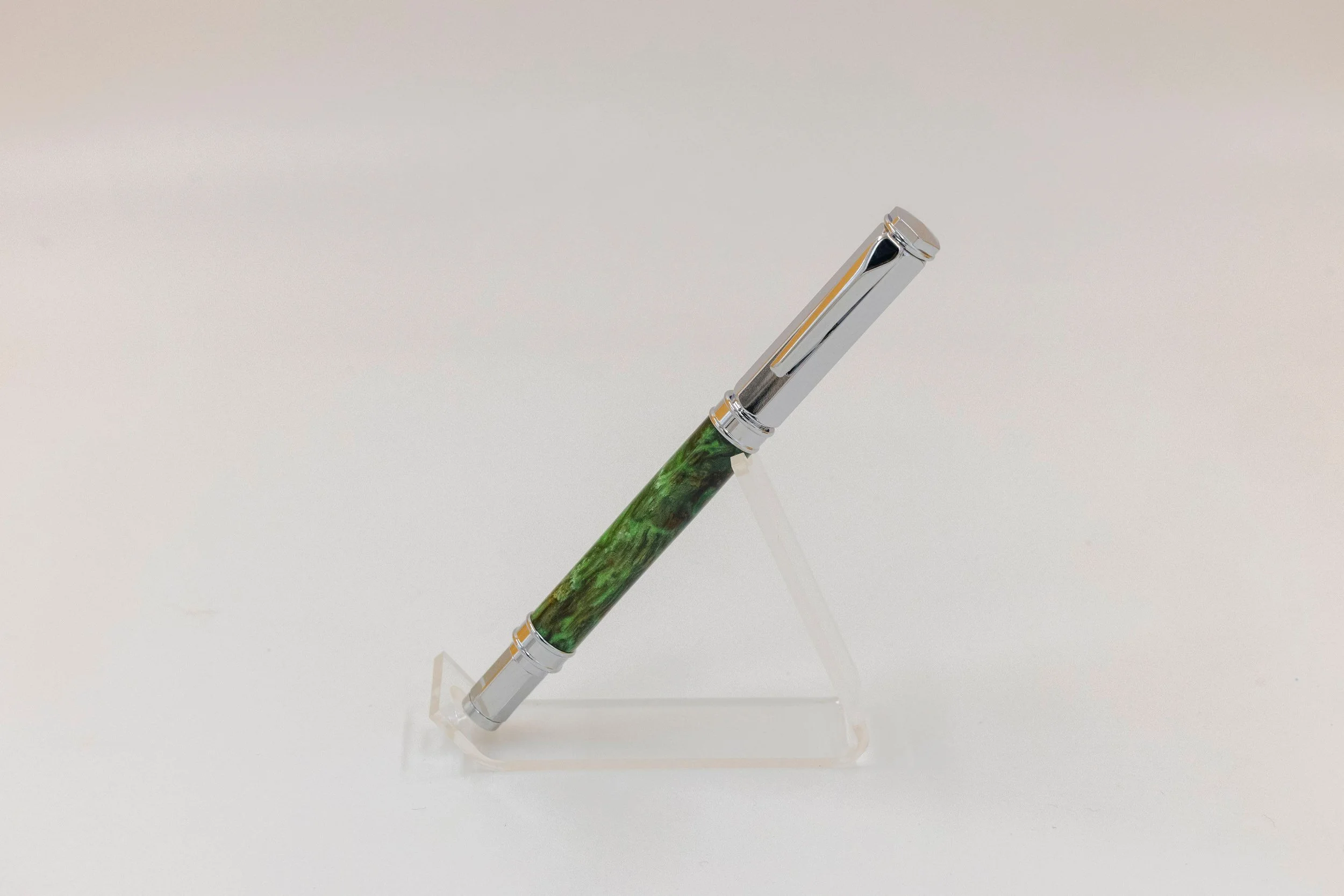 Green & Brown Acrylic Fountain Pen