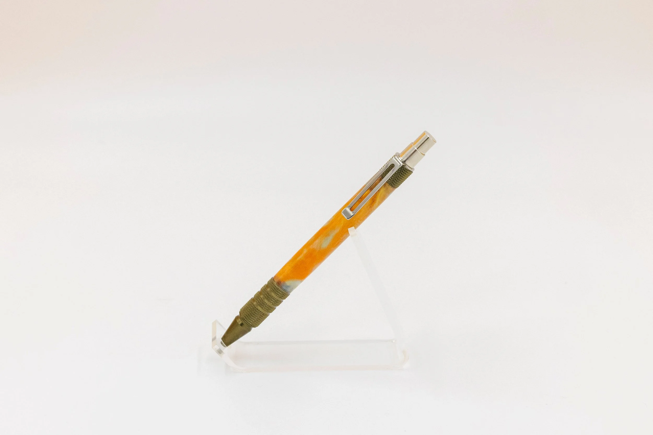 Orange & Yellow Acrylic Ballpoint Pen