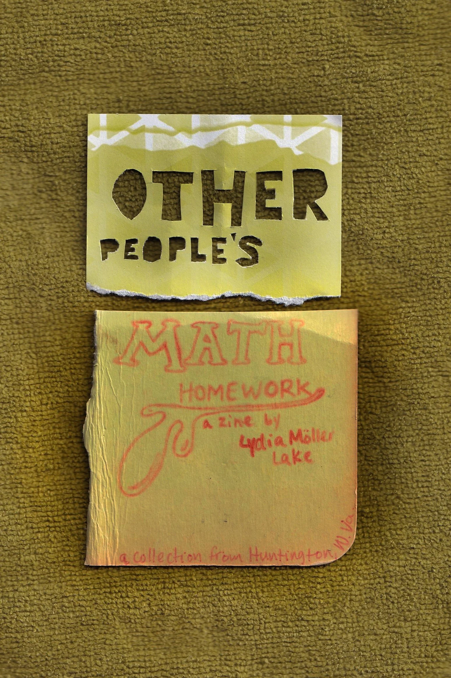 Other People's Math Homework // a Zine