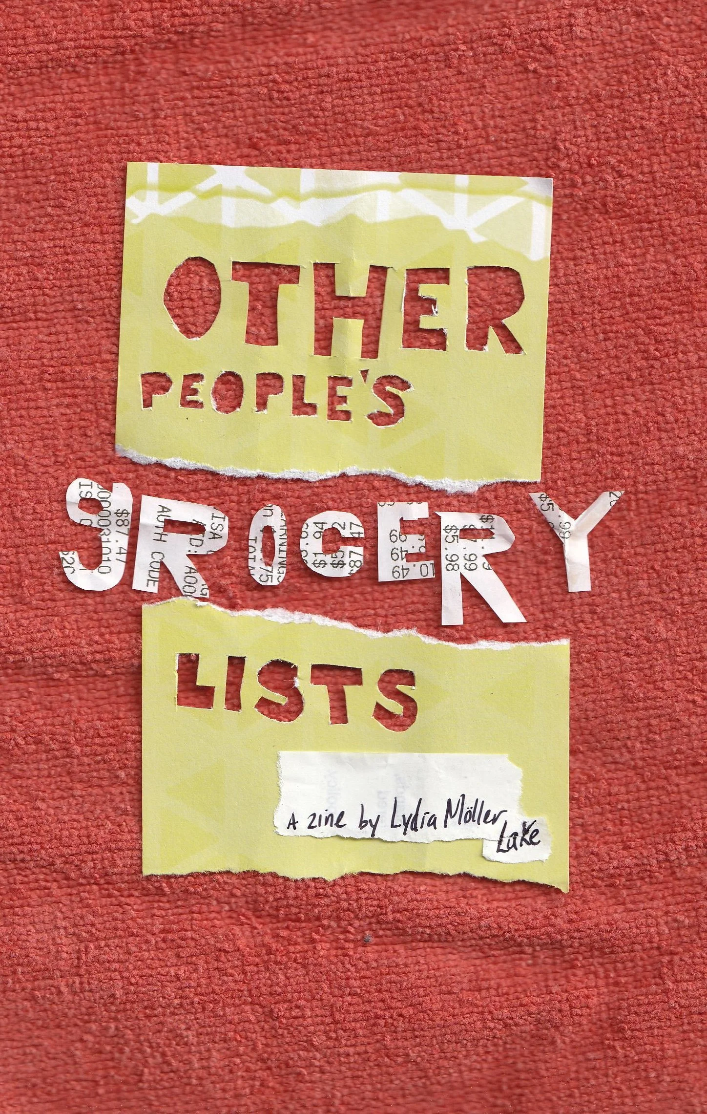 Other People's Grocery Lists // a Zine