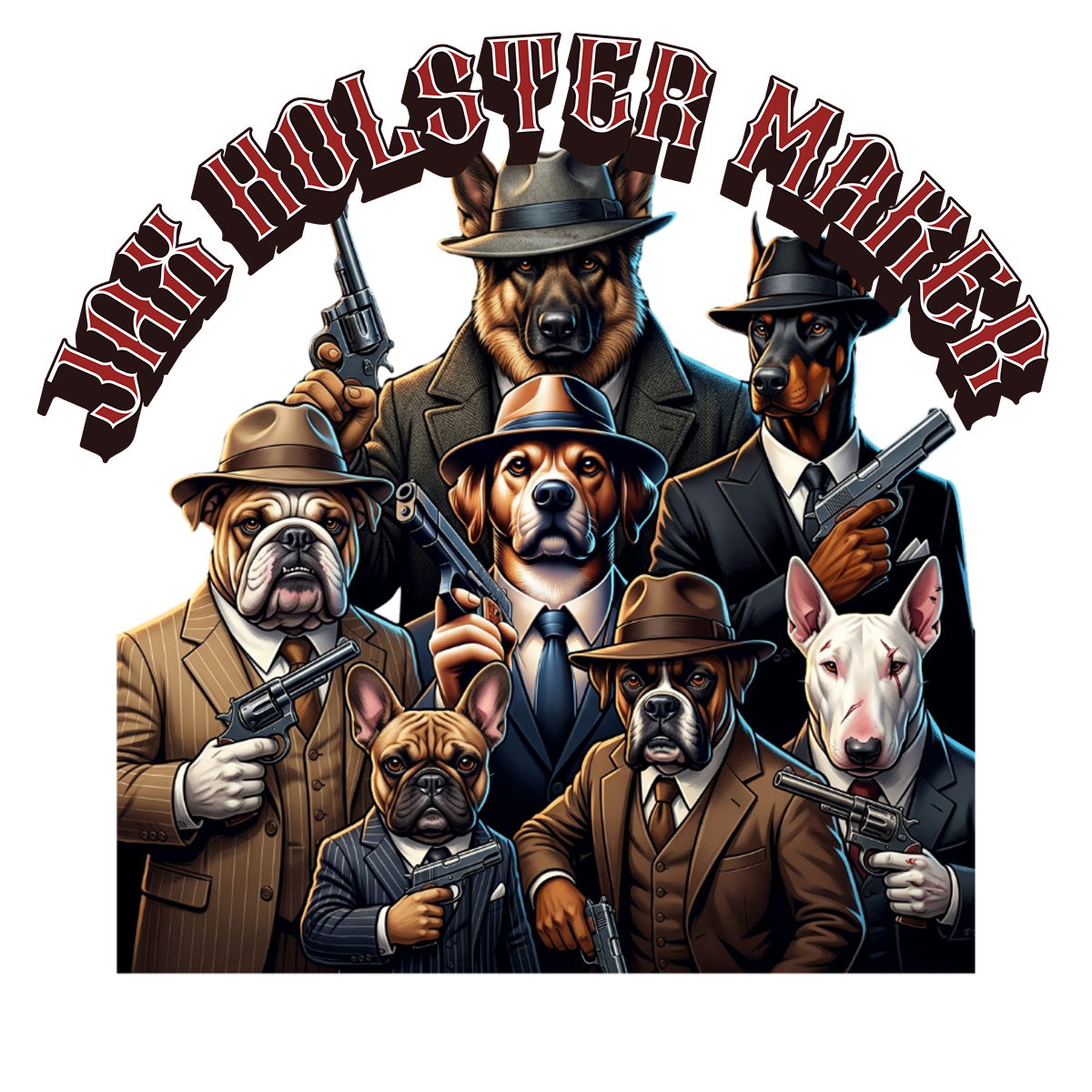 JAX holster maker, Dog Gang, custom merch, help support our business with a custom shirt.