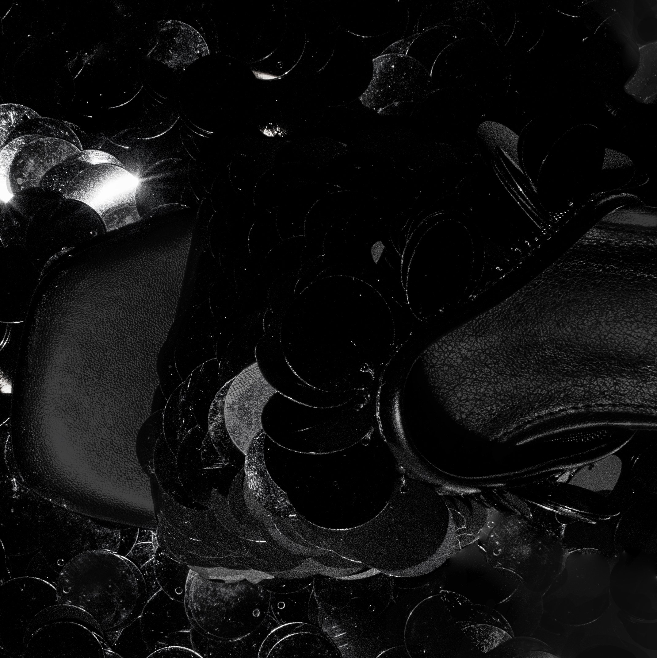 embellished heels in onyx