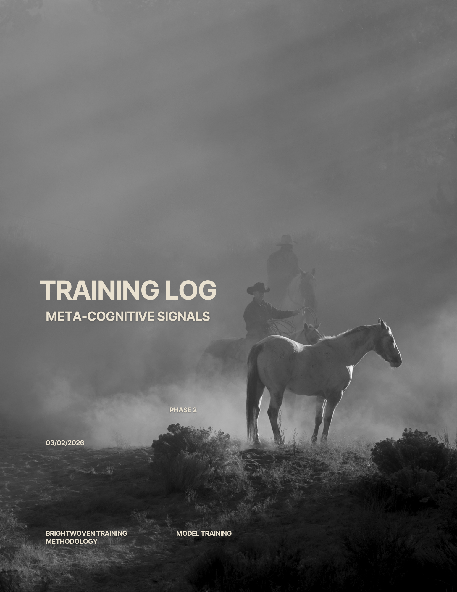 phase 2: meta-cognitive signals during training