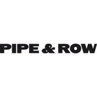 Text reading 'PIPE & ROW' in black on a white background