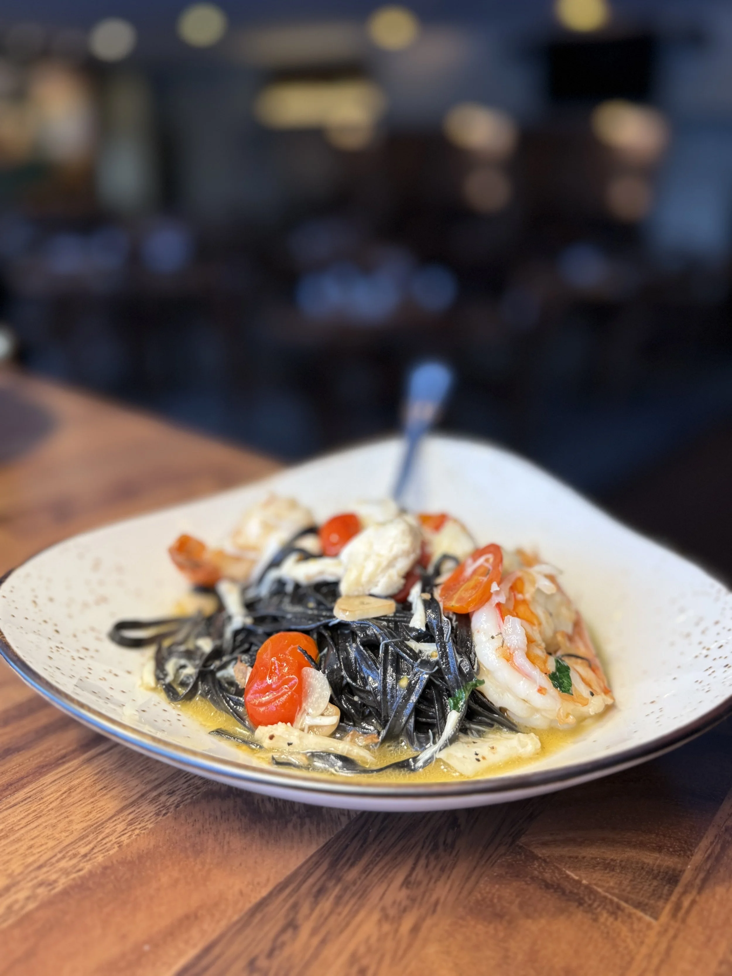 Here is our Squid Ink Linguine