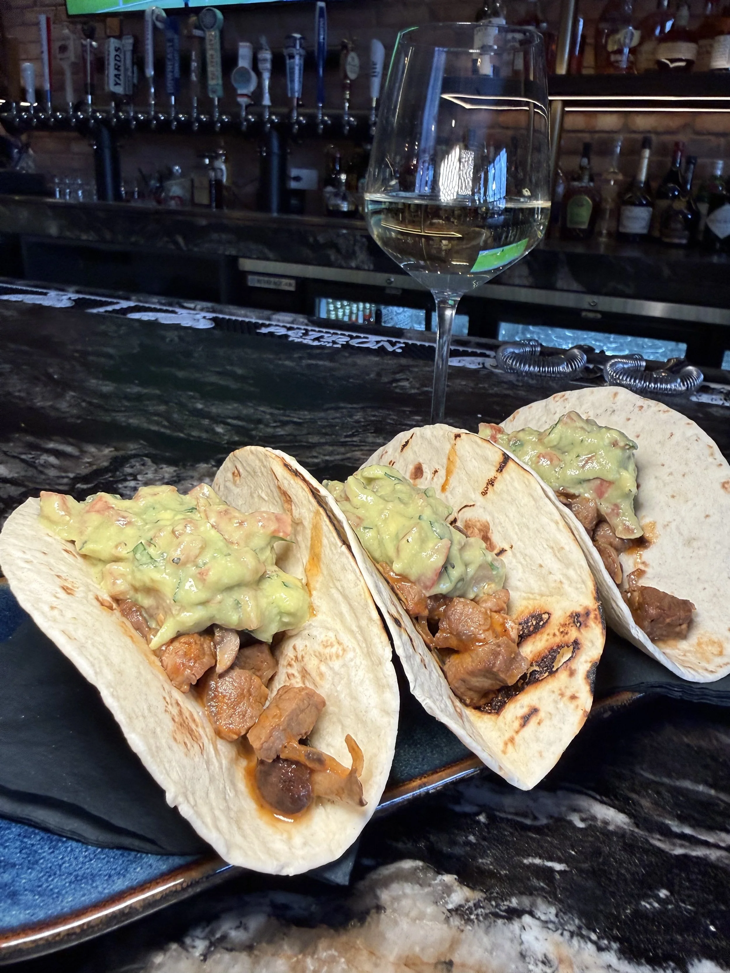 Here are our beef tacos