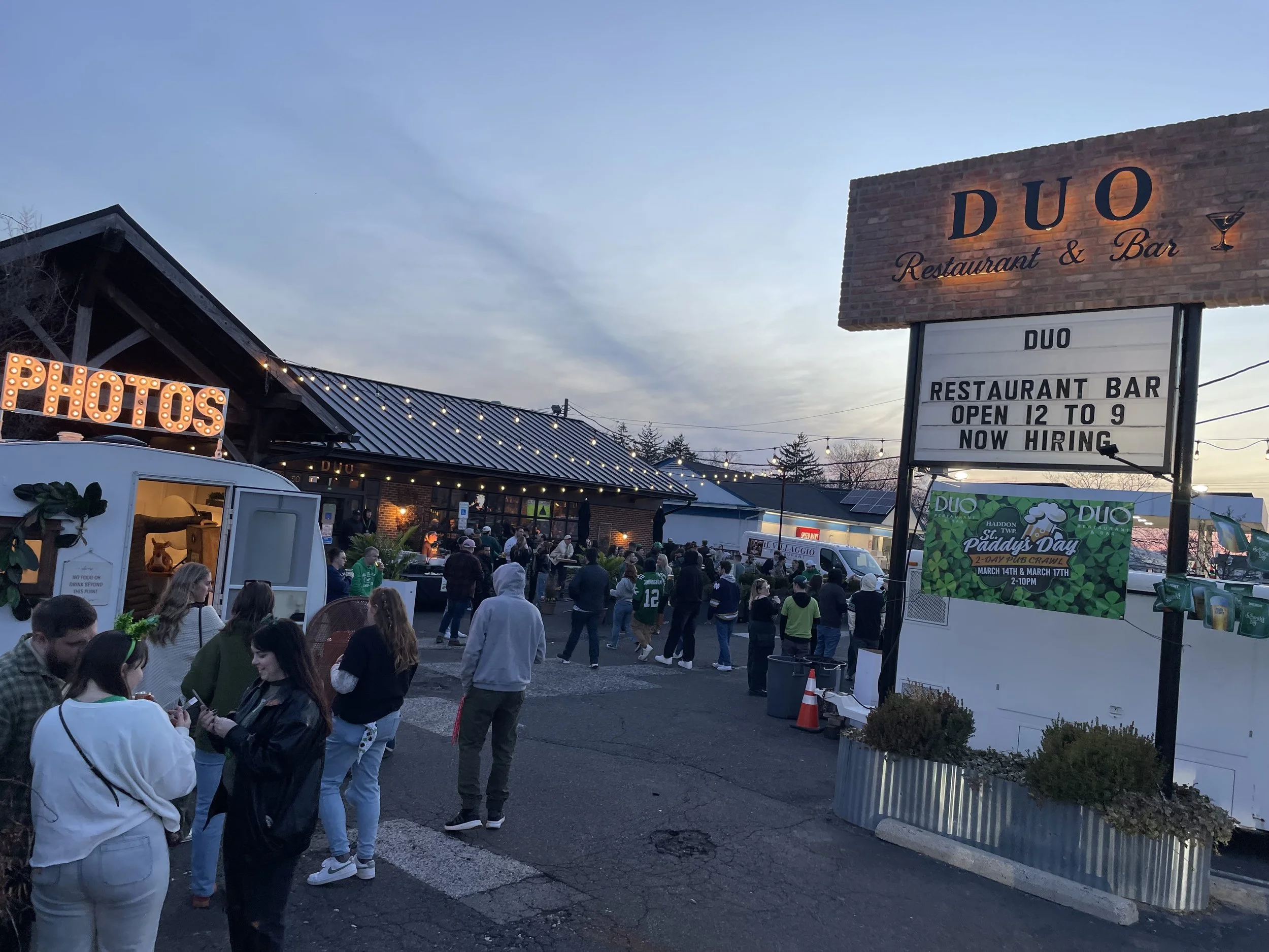 DUO's St. Paddy's Day beer garden party zone