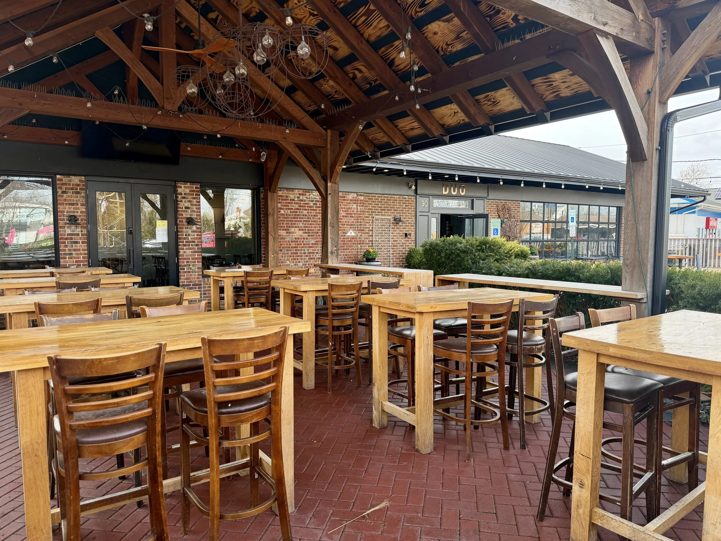 Our outdoor seating area