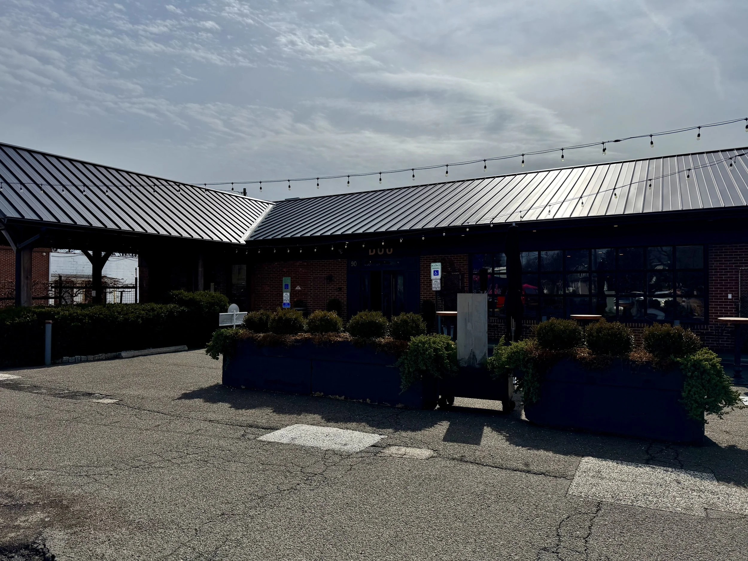 The view of our exterior from the front parking lot